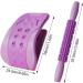 Adjustable Lumbar Support Board - 3-Stage Back Massager & Spine Cracker in Charming Purple - Enhance Lower Back Pain Relief - Buy Online on GoSupps.com