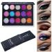 ETEDES Glitter Eyeshadow Palette - 15 Color Set, Shimmer Matte Professional Makeup for Long Lasting Waterproof Eye Shadow - Buy Online on GoSupps.com
