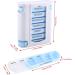 Buy TOPINCN Portable Pill Box Holder Organizer - 28 Grids 7 Layers Weekly Plastic Drug Storage Box for Travel - International Shipping Available - Buy Online on GoSupps.com