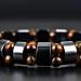WESE Women Men Health Care Magnetic Therapy Hematite Bracelet Weight Loss Bangle Jewelry - Buy Online on GoSupps.com