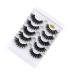 minkissy 5 Pairs Fake Eyelashes Reusable Black Eyelashes Makeup Decor Adhesives False Eyelashes Black Accent Decor Artificial Eyelashes Hand Decor 3d Extend End of Eye Miss Imitation