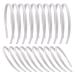 Candygirl 20 pieces satin frontal ligaments 1 cm frontal ligaments white satin frontal ligaments girl satin headbands diy satinring straps for children girls diy frontal ligaments (white)