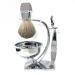 Lefeda Simply high-quality shaving brushes classic 4-piece shaving brush gift set for men natural roof hair-wooden razor razor holder 15x20cm silver
