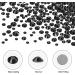 Black Nail Art Rhinestones Set | Glass Rhinestones for Nail Design & Crafts | 3D Nail Jewels with Picker Pen (1880Pcs) - Buy Online on GoSupps.com