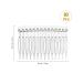 Minkissy 10pcs 14 Teeth Hair Side Combs for Bridal Wedding Veil - Transparent - Buy Online on GoSupps.com