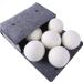 Woolous 40 Set Wool Dryer Balls Organic XL 6 Pack Premium New Zealand Non-Toxic Laundry Dryer Ball Handmade Reusable Natural Fabric Softener Reduce Wrinkles Saves Drying Time Felted Eco Dryer Ball - Buy Online on GoSupps.com