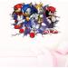 Speed Power Red Hedgehog Anime Cartoon Wall Stickers - 3D Breaking Wall Decals for Bedrooms - Wall Art Decor for Living Room - Buy Online on GoSupps.com