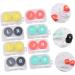 Solustre 16 StK Contact Lens Case - Colorful Glasses Holder for Eye Care & Storage - Ideal for Mass Colored Contact Lenses - Buy Online on GoSupps.com