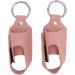 Asthma Inhaler Holder PU Leather Case for Travel and Medication Storage with Carabiner Clip 2pcs (Roseate) - Buy Online on GoSupps.com