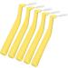 Interdental Brushes & Dental Floss Picks - Effective Plaque Removal for Braces | 5 Pieces (Amarillo) - International Shipping Available - Buy Online on GoSupps.com