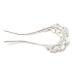 Honbay Korean Fashion U-shaped Crystal Rhinestone Pearl Hairpin Hair Accessory - Buy Online on GoSupps.com