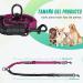 Slowton Adjustable Double Dog Leash for 2 Dogs - 360 Rotatable Reflective Black & Rose Red - Perfect for Small Dogs - Buy Online on GoSupps.com