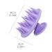 Scalp Massage Brush | Wet & Dry Hair Washing Brush for Peeling & Head Massage | Silicone Ridge Care for Healthy Hair & Dandruff-Free Scalp | Stimulates Hair Growth - Purple - Buy Online on GoSupps.com