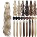 Shop Synthetic Claw Fake Ponytail Wig | Black Brown Hair Extensions 18-26 inch for Women - Buy Online on GoSupps.com