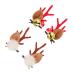 minkissy 2 Pairs Antler Hair Clip Halloween Hair Pins Elk Antlers Barrette Deer Horn Ears Hairpins Halloween Barrette Animal Hair Clips Deer Ears Hairpins Decorate Iron Christmas A40