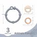 TYRY.HU Baby Teething Toys for Infants 0-12 Months | Silicone & Wood Teether Set | Soft-Textured for Easy Hold & Clean | Stone Grey | Perfect Baby Gift - Buy Online on GoSupps.com