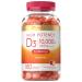 Carlyle Vitamin D3 Gummies | 10 000 iu | 180 Count | Vegetarian Non-GMO and Gluten Free Formula | High Potency Vitamin D Supplement | Natural Peach Flavored Gummies