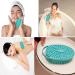 Higoney 2Pack Silicone Body Scrubber - Multifunctional Bath Back Brush for Deep Cleaning and Exfoliation - Soft Silicone Loofah - All Skin Types - Pink & Green - Buy Online on GoSupps.com