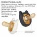 HEORSHE Baby Pacifier - Orthodontic Silicone Pacifier 6-18 Months (Bear, Black) - BPA-Free - 4 Pack - Buy Online on GoSupps.com