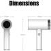 Wireless Hair Dryer USB Rechargeable Cordless Hair Dryer Portable Blow Dryer w/Hot & Cold Wind for Travel School Pet Care Hairdressing Oil Painting Drying Tools - Buy Online on GoSupps.com