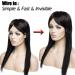 Elailite Real Hair Extensions with Wire - Invisible Faden Remy Smooth 16 /40cm 60g #01 Black - Premium Quality International Shipping - Buy Online on GoSupps.com