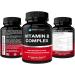 Super B Complex Vitamins for Energy, Stress & Immunity - 90 Vegetarian Capsules - Buy Online on GoSupps.com