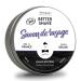 100% Natural & French Shaving Soap from Monsieur BARBIER | Black Edition TONKA | The Traditional Shaving Soap par excellence | Made with Shea Butter and Coconut | ORGANIC and VEGAN | 150mL