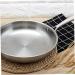 Zerodeko 1 Pc Stainless Steel Non Stick Pan Classic Pan Stainless Steel Cooking Utensils Non-Stick Pan Stainless Cookware Flat Frying Pot Uncoated Pancake Pan 304 Stainless Steel - Buy Online on GoSupps.com