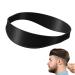 Hair Cutting Tool Curved Silicone Haircut Band |Neckline Shaving Template and Hair Trimming Guide| DIY Home Haircuts |Buzz and Taper Guide for Clippers (01-black)