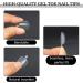 Jeffdad 600 Pieces Fake Toenail Tips Clear Soft Gel Full Coverage Toenail Tip Manicure Fake Toe Decoration Toe Acrylic Nails for Women Nail Salon and DIY (12 Sizes) - Buy Online on GoSupps.com