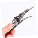 DOITOOL 1PC Metal Accessories crystal vintage duck billed hair clips metal hair accessories Bang Barrette french hair clip headgear modeling make up France Korean version Peacock - Buy Online on GoSupps.com