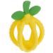 Itzy Ritzy Teething Ball & Training Toothbrush  Silicone, BPA-Free Bitzy Biter Lemon-Shaped Teething Ball Featuring Multiple Textures to Soothe Gums and an Easy-to-Hold Design, Lemon