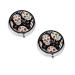 (Sugar Skulls) Round Pill Box 3 Compartment Pill Box Mini Decorative Pocket Purse Portable Travel Medicine Tablet Vitamin Holder Organizer Pill Case