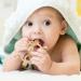 Bite Rings for Baby - BPA Free Soft Silicone Teething Toys | Easy Grip & Clean | Set with Clip | Ideal for 3+ Months - Khaki - Buy Online on GoSupps.com