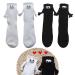 2 Pair Funny Magnetic Suction Couple Holding Hands Socks 3D Doll Socks Funny Adult Mid-Tube Socks Novelty Socks for Women Men Black+White