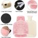 HRKVSK Electric-Free Foot Warmer - 2L Hot Water Bottle for Feet & Hands Super Soft Pink Foot Heater for Adults - Buy Online on GoSupps.com