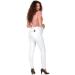 Milano Maternity Jeans - Ultra Stretch Buttery Soft Denim for Pregnant Women | High-Waisted Over The Bump Band | Comfortable and Slimming Maternity Clothing | White - Buy Online on GoSupps.com