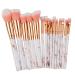 Buy 15-Piece Marble Makeup Brush Set | Multi-Functional Concealer Eyeshadow Lip Blush & Eyebrow Brushes | Free Shipping Worldwide - Buy Online on GoSupps.com
