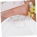 Ipetboom Rhinestone Headpiece Comb Hair Combs Barrette Crystal Rhinestone Hair Accessories Bridal Pearl Hair Comb Bridal Headpiece Alloy Hairpin Floral Hair Comb White Wedding Bride Hair up - Buy Online on GoSupps.com