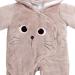 JiAmy Newborn Baby Winter Hooded Romper Fleece Snowsuit Jumpsuit Cartoon Cat Outfit 9-12 Months Brown - Buy Online on GoSupps.com