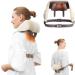 Damkee neck shoulder massager neck massage device back massage device with warmth shiatsu massage 5d kneading pillow massage device for the shoulder gifts for father women men light brown