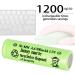 1.2V 700mAh NiMH Rechargeable AA Batteries - 12 Pack for Outdoor Solar Lights Garden String Lights & Pathway Lights | Eco-Friendly Power Solution - Buy Online on GoSupps.com
