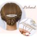 Bohend Hair Comb with Rhinestones White - Elegant Wedding Hair Accessory for Women and Girls - Buy Online on GoSupps.com