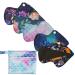 5 Thong Panty Liners 1 Wet Bag Cloth Menstrual Pads Charcoal Sanitary Reusable Washable (Scales Pack)