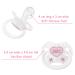 LittleForBig Large Shield Pacifier - Generation II Adult Size Blushing Baby Pattern | Buy Now for International Shipping! - Buy Online on GoSupps.com