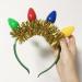 hgnxa Christmas Flashing LED Headband Fun and Festive Light Bulb for Kids Adults Glow in the Dark Accessories Party Favor Red - Buy Online on GoSupps.com