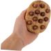 Fomiyes 2-Piece Natural Wood Massage Brush & Scalp Comb Set | Wooden Massage Tools for Relaxation & Scalp Care - Buy Online on GoSupps.com