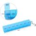 Jagowa 1 Piece Personal Pill Box Organizer 7 Day One Time Portable Storage Box Weekly Organizer Pill Dispenser Case for Vitamins Medication (Blue) - Buy Online on GoSupps.com