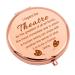 Theater Gifts Theater Lover Gifts Rose Gold Makeup Mirror for Drama Student Theatre Drama Gift Theatre Girl Gift Inspirational Gifts Folding Makeup Mirror for Actress Theater Birthday Graduation Gift