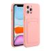 Tivenfezk Nadoli Silicone case for iPhone 15 Pro Ultra thin shockproof scratch -resistant wallet soft TPU protective cover mobile phone case with credit card holder iphone 15 per pink